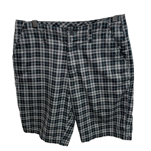 Quicksilver men’s plaid shorts skater grunge Y2K size 30 - Picture 1 of 7
